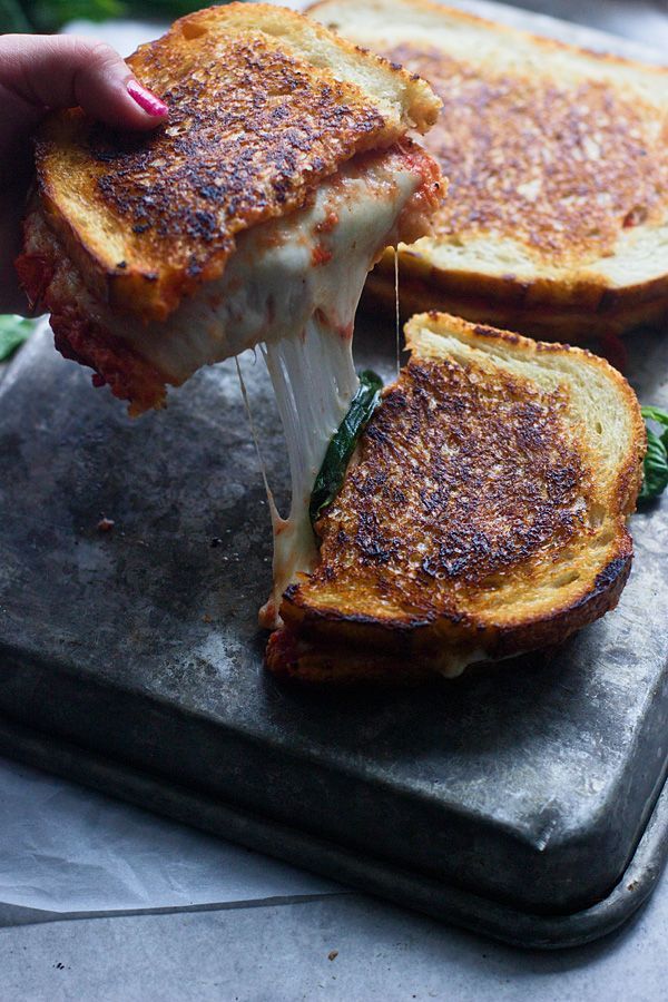intensefoodcravings:  Pizza Margherita Grilled Cheese | Cooking for Keeps