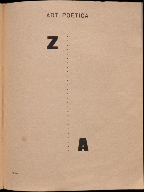 ‘Ars Poetica’ (1920) by Josep Maria Junoy.