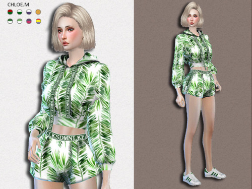 chloem-sims4:  Sports Hoodie and Shorts 2  Created for: The Sims 4 8colorsHope you like it!Download: