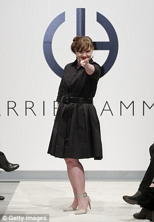 lloveislouder:AHS actress Jamie Brewer walked a catwalk in New York as part of the