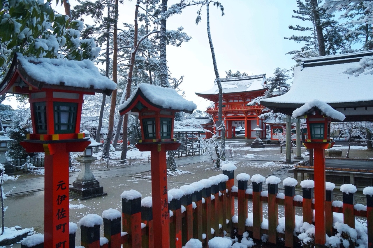 chitaka45:  京都 今宮神社 ❄️雪景色❄️2019.1.27 kyoto imamiyajinja