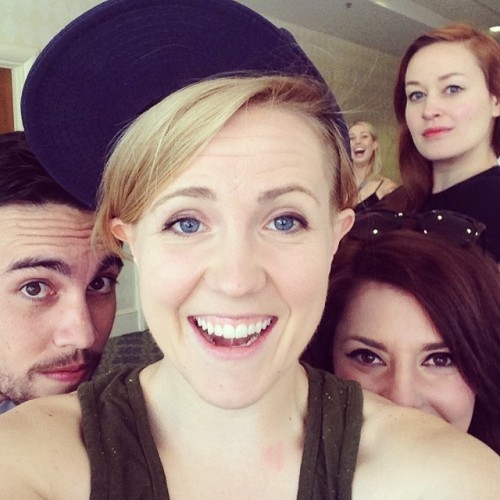 mydrunkkitchen: Off to our first panel of playlist live!! with @gracehelbig @mametown @chesterseesph