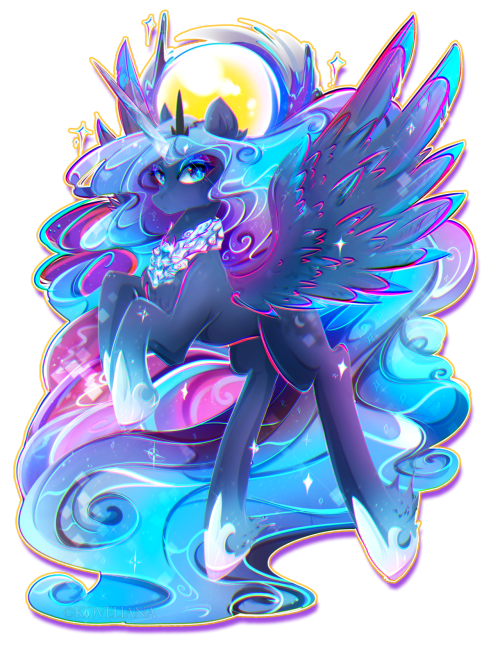 mylittleponyoficialg4:  Luna2 by Koveliana  