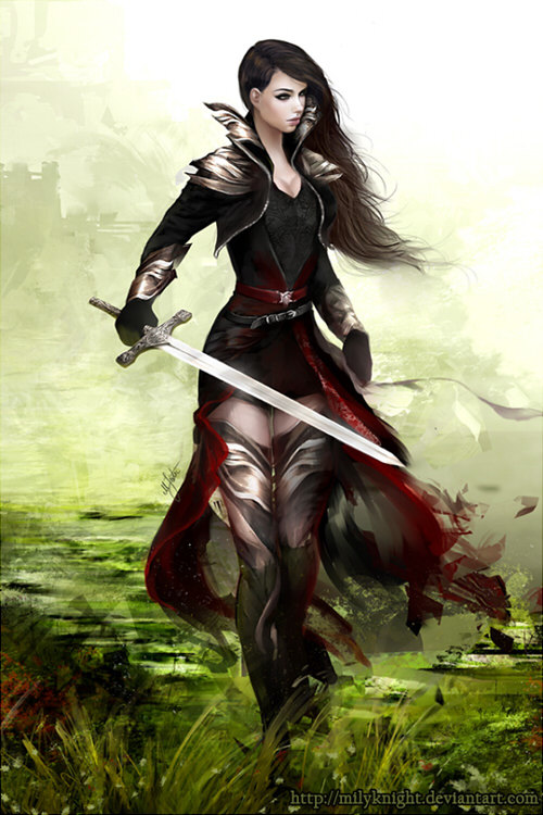 knightandknights:  Lady knight by milyKnight 