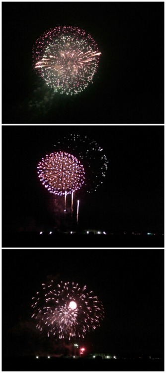 During summer, there are many fireworks throughout Japan.