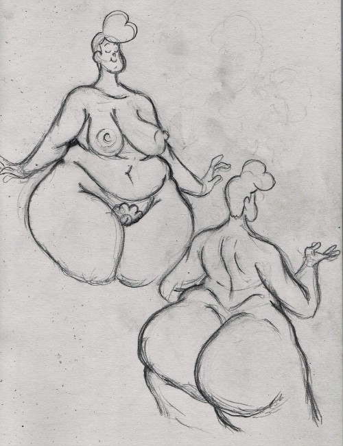Porn photo My little doodles for @zaribot‘s chub week.