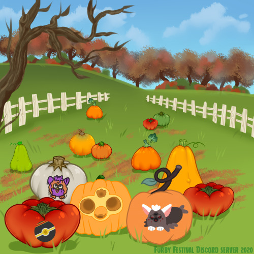 Happy (late) Halloween from the Furby Festival Discord server!Our group pumpkin patch participants+ 