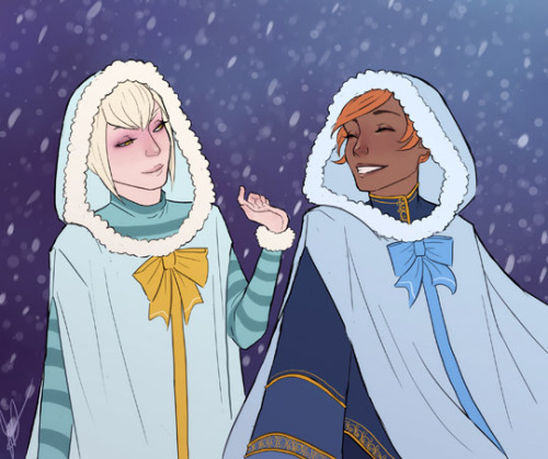 jurinova:Happy Holidays!Bonus art for HiaDW! More to come later in the week~