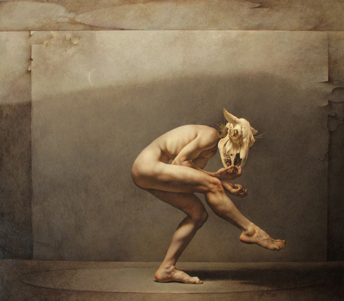 Pagan. John Jude Palencar. American b. 1957 acrylic on birch panel.         http://hadrian6.tumblr.com