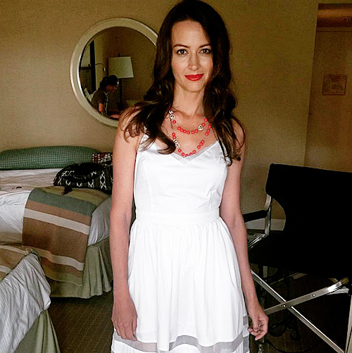 dailyamyacker:  makeupstaceface: Makeup/hair done for Amy Acker this morning. As sweet as she looks. #makeup #hair #comiccon #makeupartist #redlips @xclusiveartists #xclusiveartists #assistantroster #sdcc2015 