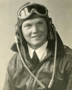 peashooter85:Portrait of John Glenn in flight training, World War II. A true hero. RIP John Glenn.