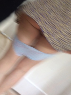 Upskirts-Dreams:  Some Hot Upskirts Of My Sexy Wife. I Just Love Her Ass And Pussy.