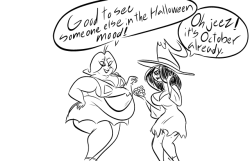 joekie3wl:Halloween idea sketches I never