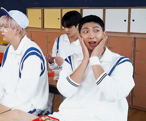 Just Namjoon Getting Shy Again After Doing Aegyo