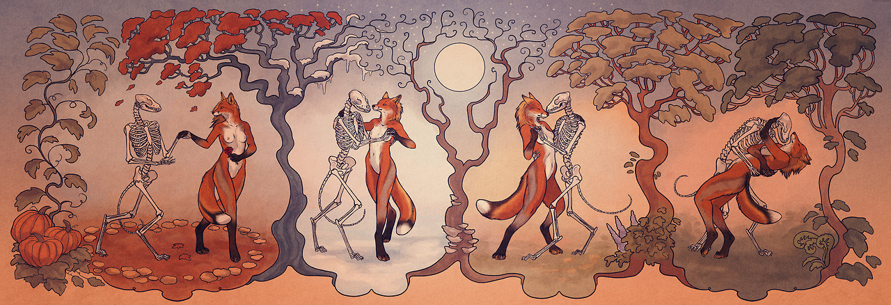 artofmaquenda: ‘‘Cadaver Dance’‘ Finally finished this piece, I’m very