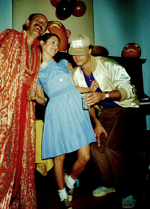 becketts: Carrie Fisher at a Halloween party, 1980.