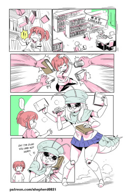 shepherd0821:  Modern MoGal # 21 - Bookworm     ／／／／／／／／／／ Supporting me for more comics! ▲ https://www.patreon.com/shepherd0821 You can buy my past reward and comics on Gumroad:▲ https://gumroad.com/shepherd0821#  hehe X3