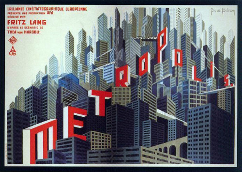 art-decodence - Gorgeous movie posters  from Fritz Lang’s art deco...