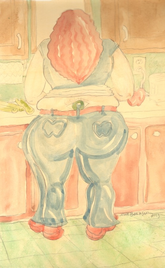 More from the sketchbook. Ink and/or watercolor on paper, 5&quot;x8&quot;,