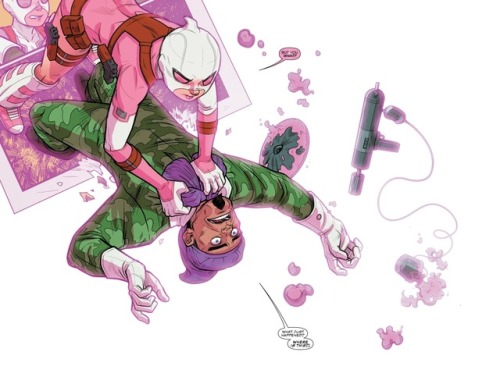 comicstallion: From Unbelievable Gwenpool #021, “Doom Sees You, Part 1”Art by Irene Strychalski and 