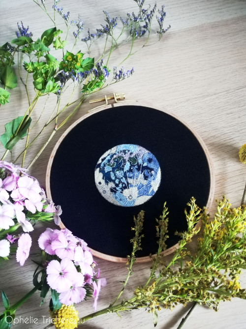 &ldquo;Moon pattern&rdquo;My embroidery pattern of the Moon is now available on my Etsy shop