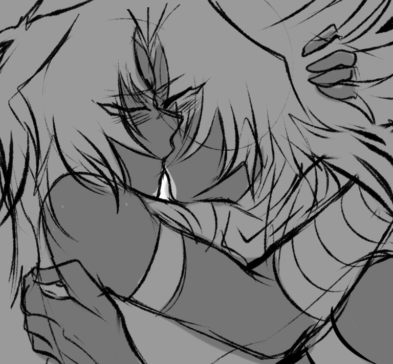 blueflowervalley:     5. Angry kiss @eternalxnights  theres our tsundere bronzies,