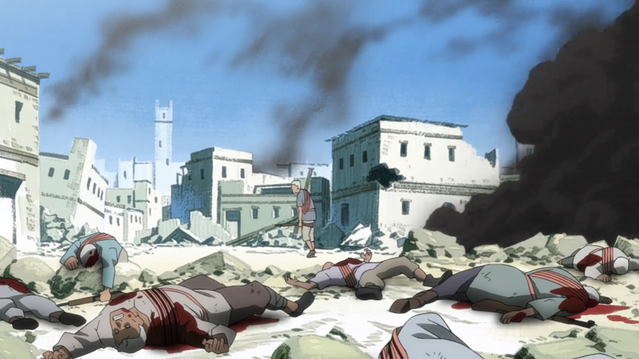 Fma Brotherhood opening 3 Great demonstration of the effect Ishval
