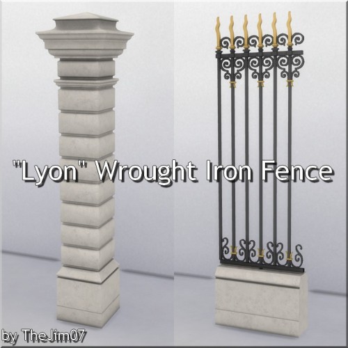 thejim07: Lyon Wrought Iron Fence  This beautiful wrought iron fence is inspired by that of the Hote