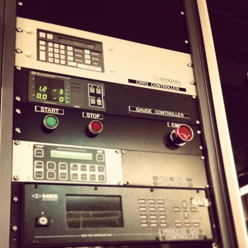 Some of the controls for our sputter system.