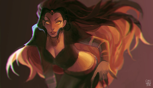 chuwenjie:wrathia speed-painting from ava’s demon!