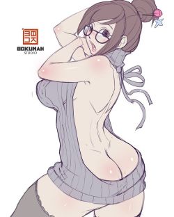 bokuman: 童貞殺すセーター Mei like this stuff… XD  #童貞殺すセーター #mei #miisbae #overwatch #art #drawing 