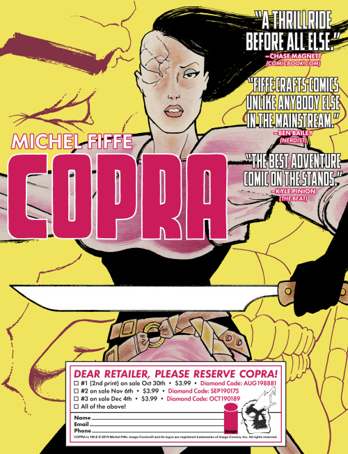 coprapress: COPRA ORDER FORM! Issue 1 · Oct 30 (2nd Printing) Issue 2 · Nov 6 Issue 3 · Dec 4  Print