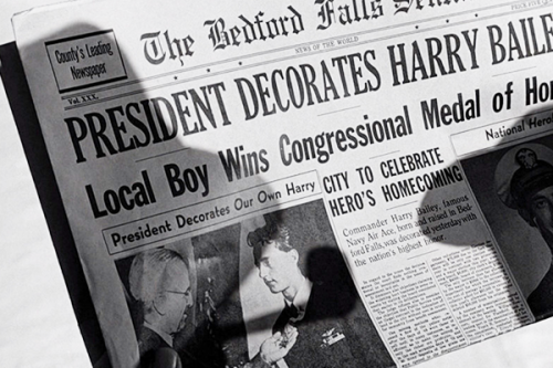 cinyma: Strange, isn’t it? Each man’s life touches so many other lives. When he isn’t around he leaves an awful hole, doesn’t he?It’s a Wonderful Life (1946), Director: Frank Capra.