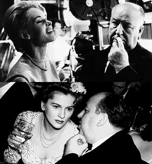yocalio:  Alfred Hitchcock and his leading ladies.