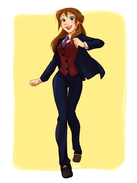 svndruh:  Disney princesses wearing the clothing of their male counterparts. By