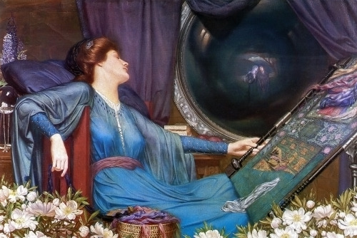 mysteriousartcentury:THE LADY OF SHALOTT‘The Lady of Shalott’ is a lyrical ballad by the English poe