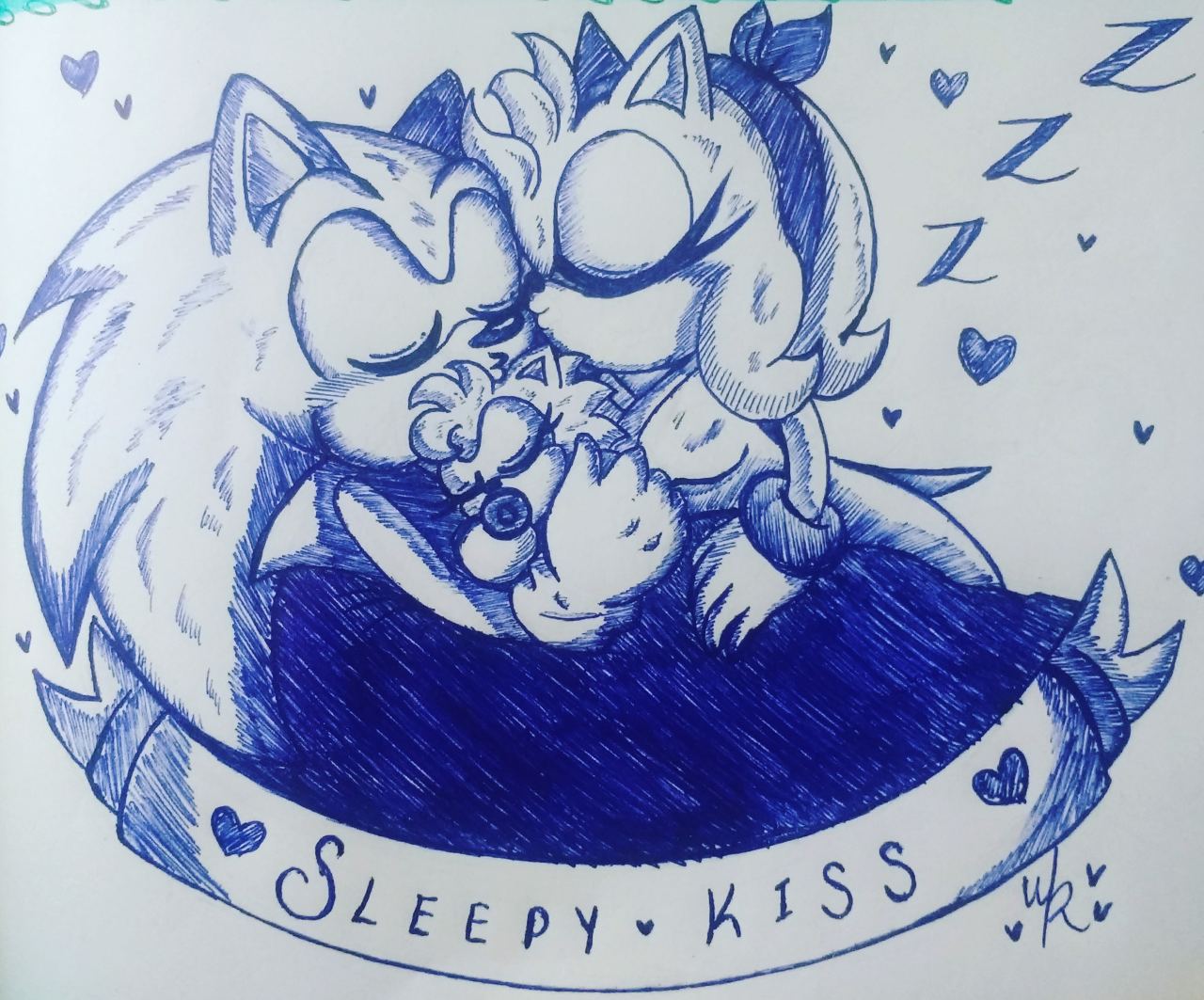 WattsonRose — Little Kiss Redraw sonamy comic :3