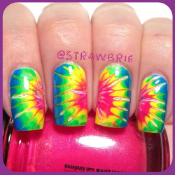 nailpornography:  Tie Dye NOTW inspiration!