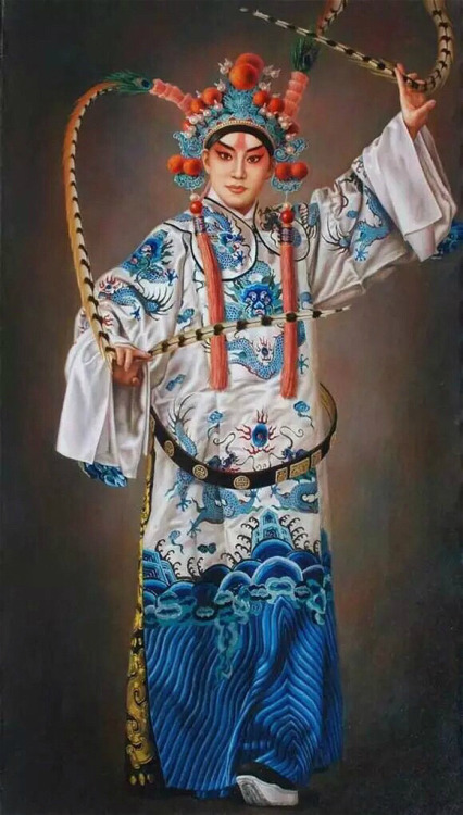 Beijing opera paintings by 姜迎久Jiang Yingjiu. Previous part.