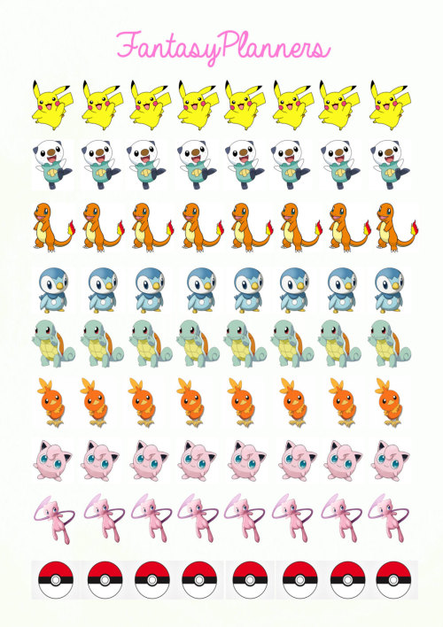 fantayzia 72 printable pokemon stickers