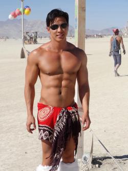 mypersonaldreamguys:  burmese guy at burning man 