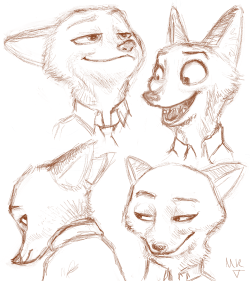 marriart:  Nick Wilde expressions 