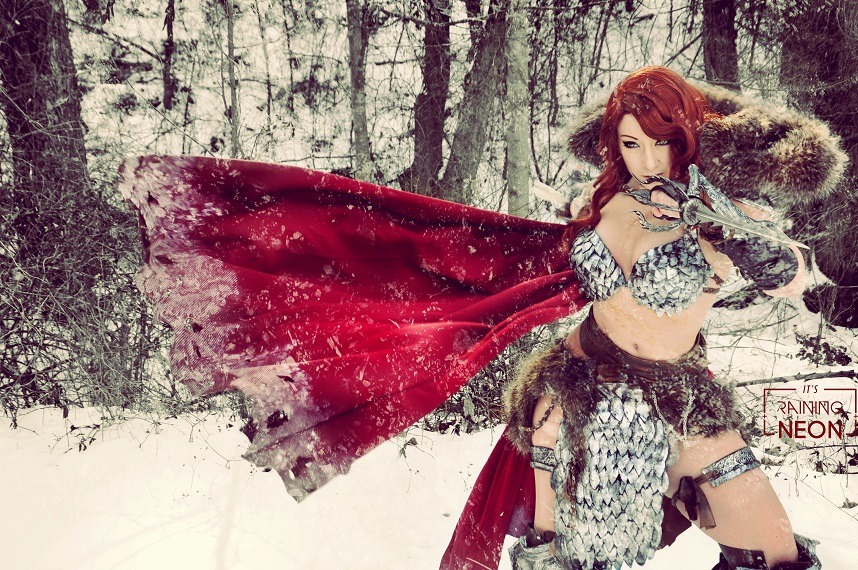 pigeonfoo:Red Sonja by It’s Raining Neon.She is a talented cosplayer and photographer.