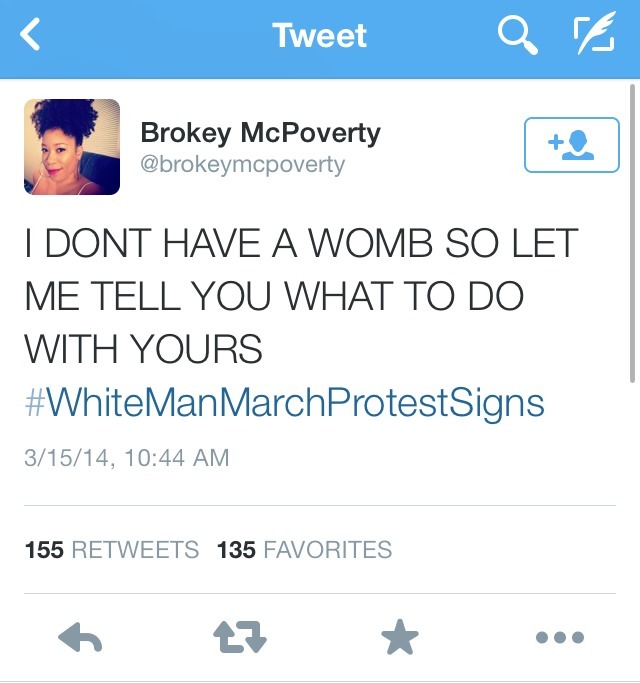 trusthim:  So whitemanmarchprotestsigns is trending on twitter and I thought I’d