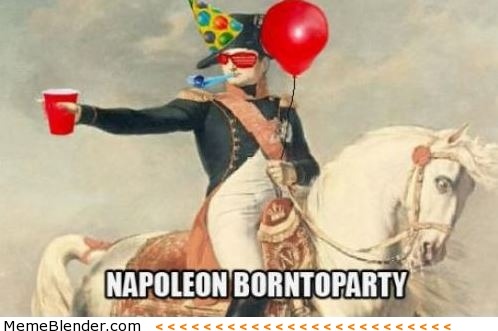 memeblender:  Napoleon Borntoparty