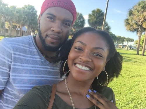 slimmclassy23:  My King and I (mostly me)  #BlackOut #melaninpoppin #melanin 