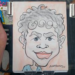 Doing Caricatures at Dairy Delight! #mattbernson