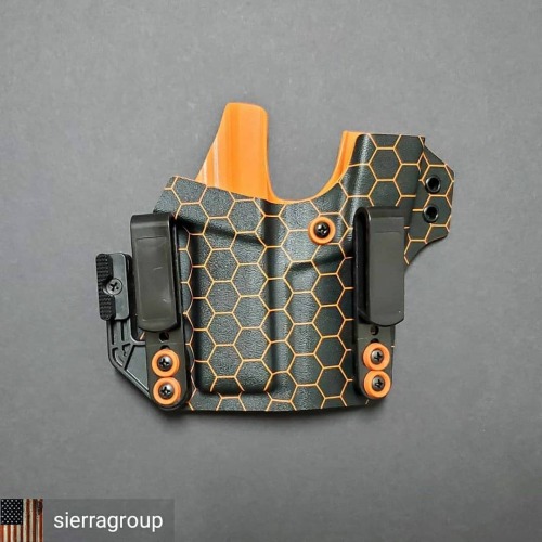 Reposted from @sierragroup P365 Battle Buddy Black/Orange Hexagon  3 were made and 1 is still left..