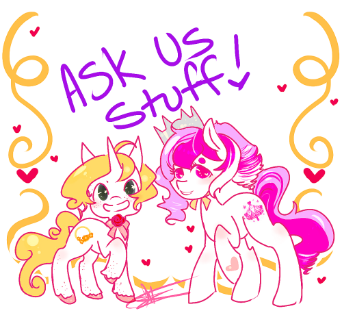 mylittlemerrygold:  “Hi! I’m Merrygold! And this is my best friend Royalette! We live in beautiful Canterlot! Come visit my family’s bridal shop or come say hi to Royalette who is usually out and about being quite the social princess!”   Gaaaaasp!