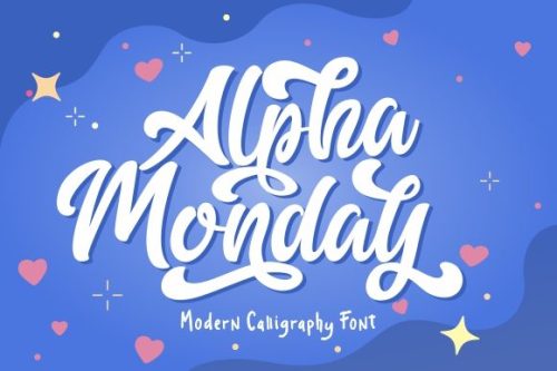 fontriver:Alpha Monday font by eknoji studio